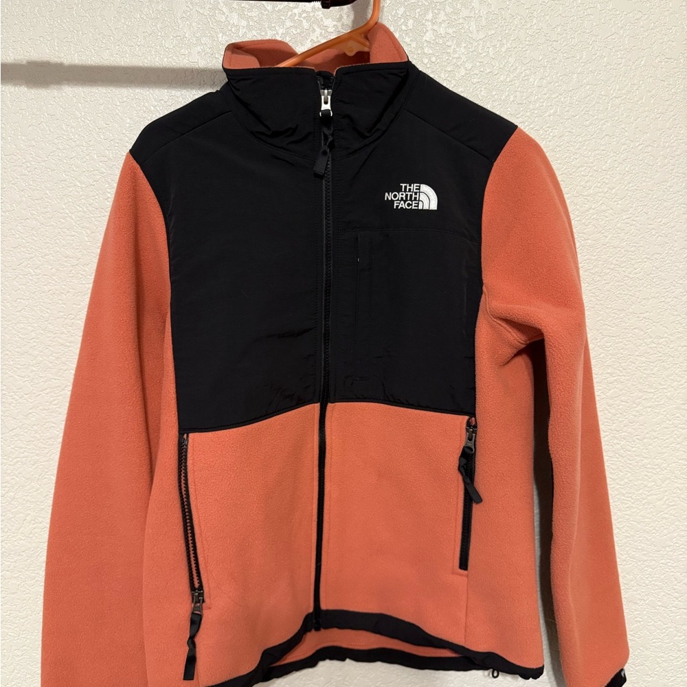 The North Face Women's Black and Coral/ Pink Denali Jacket